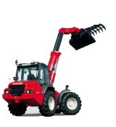 Manitou 2.5-2.8T Four Wheel Telehandler Ahold & Rise Truck MLA