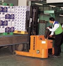 Soosung 1.3T Stand-on Reach Truck SWR